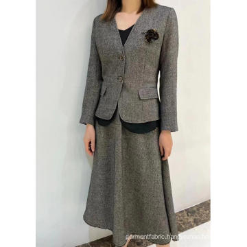 Italian Wool blend Fabric Black Gray Tone Suits